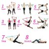 ortable Pilates Bar Kit with Resistance Band Twisting