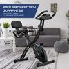 Folding Exercise Bike with 10-Level Adjustable Magnetic Resistance