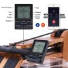 BATTIFE Water Rowing Machine Solid Red Walnut Wood