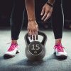 RBX Cement 15- Pound Kettlebell with Shock-Proof