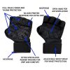 New Ventilated Weight Lifting Gloves with Built-in Wrist Wraps