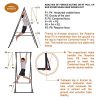 KT Toes Don't Touch Ground Foldable Free Standing Pull Up Bar