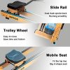Outroad Rowing Machine for Home Gym Use, Water Wooden Rower