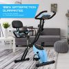 Folding Exercise Bike with 10-Level Adjustable Magnetic Resistance