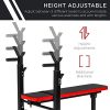 Best Choice Products Adjustable Folding Fitness Barbell Rack