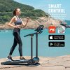 ZELUS Folding Treadmill for Home Gym, Portable Wheels