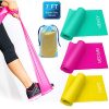 Coolrunner 7FT. Long Latex Free Elastic Flat Exercise Band Set