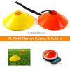 Complete Agility Training Set with 12 Rung 20Ft Agility Ladder, 12 Field Cones, 4 Steel Stakes, and Carrying Bag - Ideal Footwork Equipment for Soccer, Football, Boxing, and More