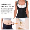 Women Waist Trainer Corset, Zipper Vest Body Shaper Cincher