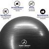 ProBody Pilates Exercise Ball - Professional Grade Anti-Burst Fitness
