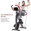 pooboo Folding Exercise Bike Upright Convertible Magnetic Bike