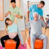 Office, Yoga, Balance, Exercise Ball Chair with Resistance Bands
