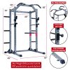 Body Power Deluxe Rack Cage with Accessories, Attachments