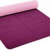 Heathyoga Eco Friendly Non Slip Yoga Mat, Body Alignment System