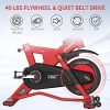 pooboo Exercise Bike Indoor, Belt Drive Cycling Bike Stationary