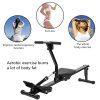 POCREATION Rowing Machine, Air and Magnetic with Digital Monitor
