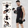 20 Pound Dumbbell Weights Pair Hex Barbell Training Exercise