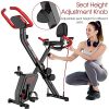 pooboo Folding Exercise Bike Upright Convertible Magnetic Bike