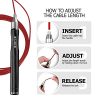BERTER Jump Rope, Tangle-Free Ball Bearings Rapid Speed Skipping Rope