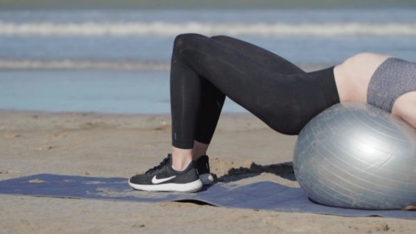 Inflatable Half Exercise Ball Wobble Board Balance Trainer