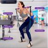 Flex Bands Fitness Pilates Stick Bar with Resistance Bands