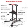 Home Fitness with the Yoleo Adjustable Power Tower - Your All-in-One Strength Training Solution for a Stable and Versatile Workout