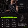 Trideer Padded Weight Lifting Gym Workout Gloves with Wrist Support