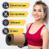 Cork Yoga Mat for Women and Men - Non Slip Hot Sustainable