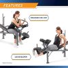 Marcy Standard Weight Bench with Leg Developer