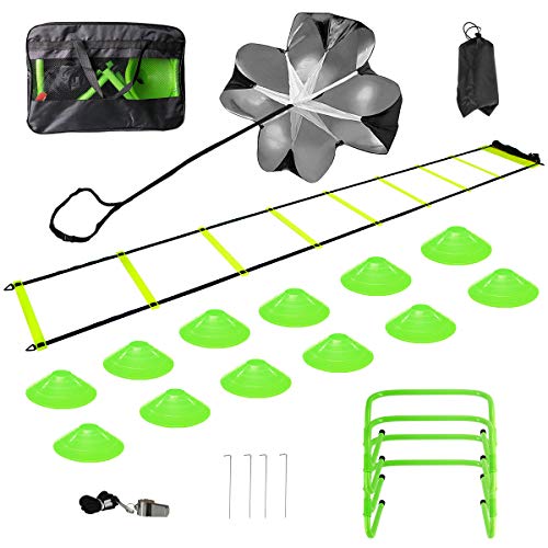 pingqian Speed Agility Training Set, Includes Agility Ladder