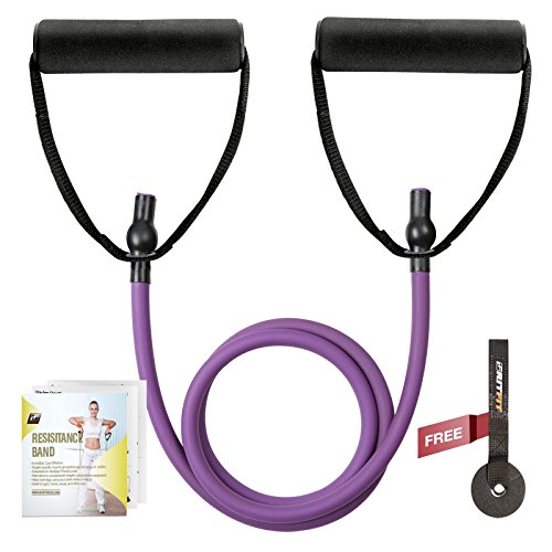 RitFit Single Resistance Exercise Band with Comfortable Handles