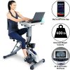 EXERPEUTIC EXERWORK 2000i Bluetooth Folding Exercise Desk Bike