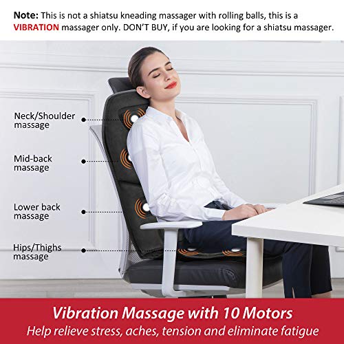 Comfier Massage Seat Cushion with Heat - 10 Vibration Motors TOP ...