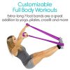 Vive Flat Resistance Band (5 Piece Set) - Elastic Exercise Equipment