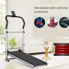 Foldable Treadmill with Incline Portable Manual Small Treadmill for Home