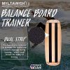 MYLTAWISH Wooden Balance Board Trainer - Wobble Balance Board