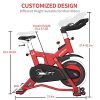 pooboo Exercise Bike Indoor, Belt Drive Cycling Bike Stationary