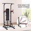KAC Power Tower with Weight Bench, Adjustable Dip Station