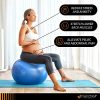 Stability Ball for Fitness, Yoga, Pilates, Pregnancy, Birthing or Office Desk Chair