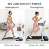 OppsDecor Under Desk Treadmill 2in1 Pad  Folding Electric