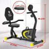 pooboo Magnetic Recumbent Exercise Bike with 8 Levels