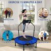 Ravs Mini Trampoline for Kids Adults, 40" Foldable Fitness Rebounder