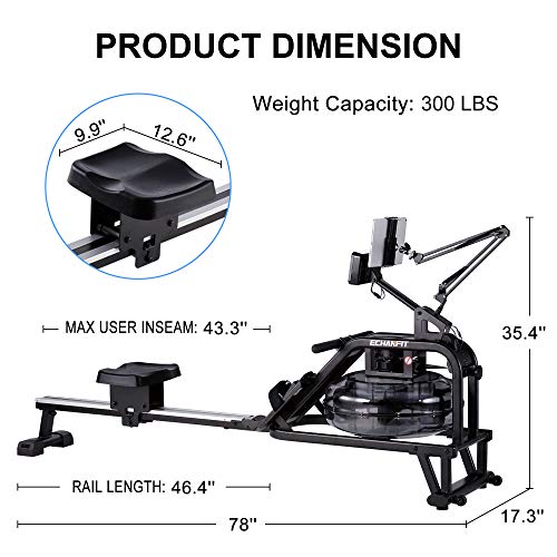 Water Rowing Machine for Home Cardio