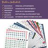 Productivity Planner Stickers Organization Trackers for Personal and Professional Planning