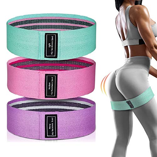Booty Bands, Resistance Bands, 3 Levels Exercise Bands
