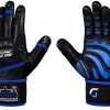 Elite Leather Gym Gloves with Built in 2" Wide Wrist Wraps Best Grip