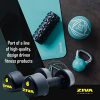 ZIVA Premium Rubber Steel Tribell Dumbbell Set