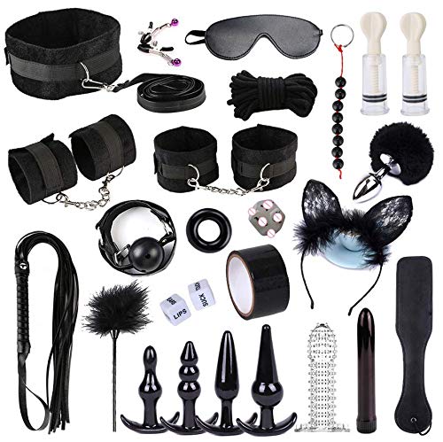 14HAO Black 27-Piece Toy Set, Festival Party Stage Props