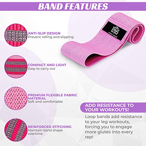 Resistance Loop Exercise Bands - 12 inch Full Body Workout Bands sale ...