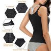 Women Waist Trainer Corset, Zipper Vest Body Shaper Cincher